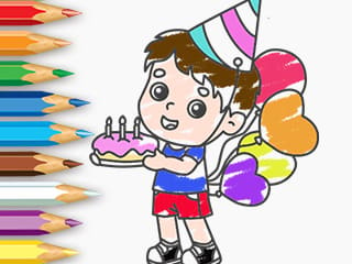 Coloring Book: Birthday Party