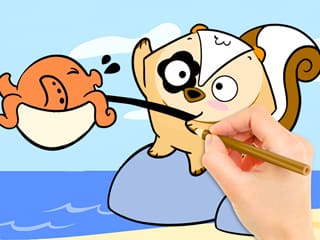 Coloring Book: Fishing Surprise