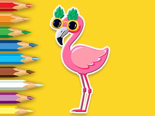 Coloring Book: Flamingo