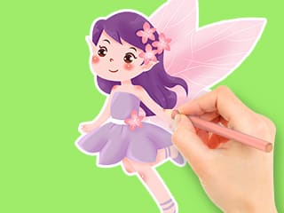 Coloring Book: Flower Fairy