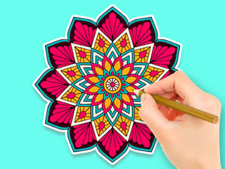 Coloring Book: Mazy Flower