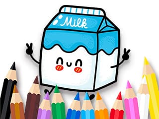 Coloring Book: Milk