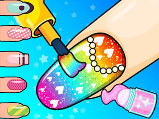 Coloring Book: Nail Salon