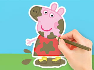 Coloring Book: Peppa In The Mud