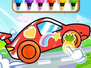 Coloring Book: Racing Car