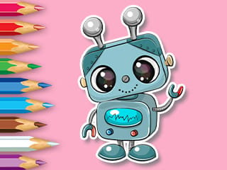 Coloring Book: Smile Robot