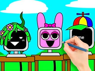 Coloring Book: Sprunki Fun Computer