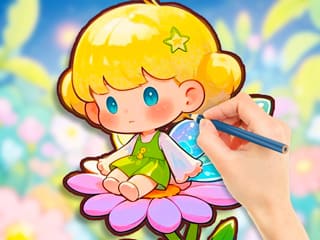 Coloring Book: Star Fairy