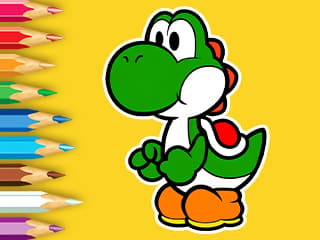 Coloring Book: Yoshi Fishing Day