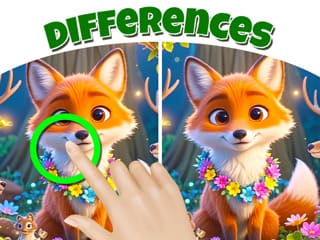 Find The Differences: Friendly Fox