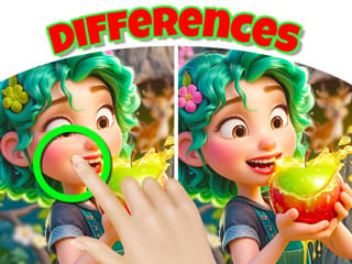 Find The Differences: Green Apple