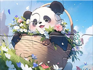 Jigsaw Puzzle: Blanket Panda