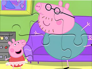Jigsaw Puzzle: Daddy Pig Dancing