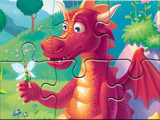 Jigsaw Puzzle: Dragon And Fairy