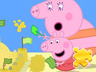 Peppa Pig Making Sand