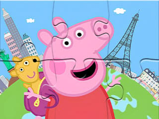 Jigsaw Puzzle: Peppa Travel Around