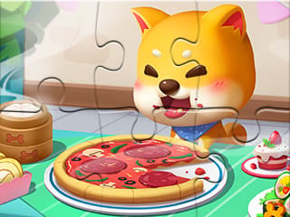 Jigsaw Puzzle: Pizza Dog